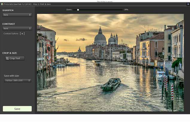 Photomatix Essentials: финишная резкость, контраст и кадрирование