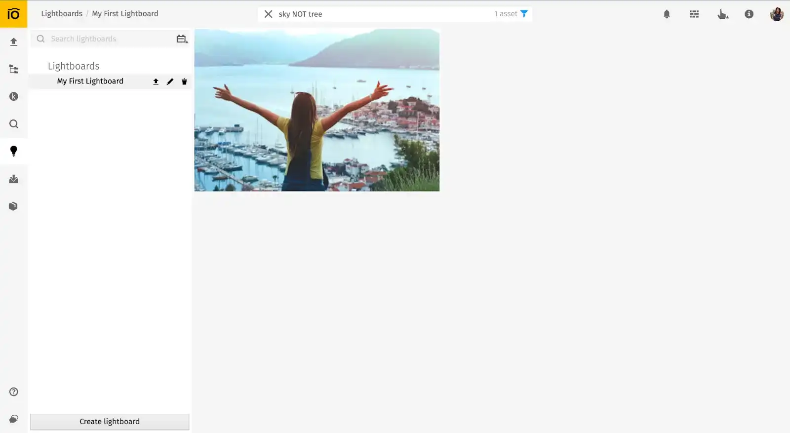 Интерфейс Pics.io: smart collections и сохранённые запросы