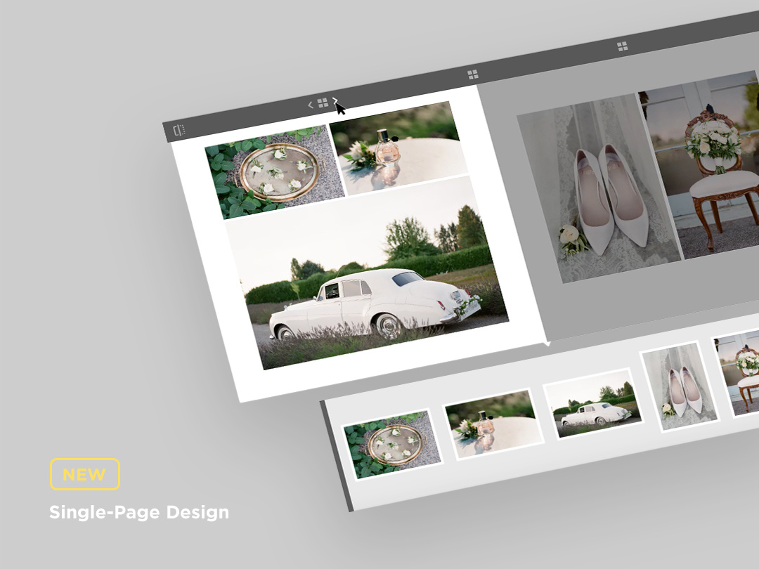 Режим Single-Page Design для отдельной стороны разворота