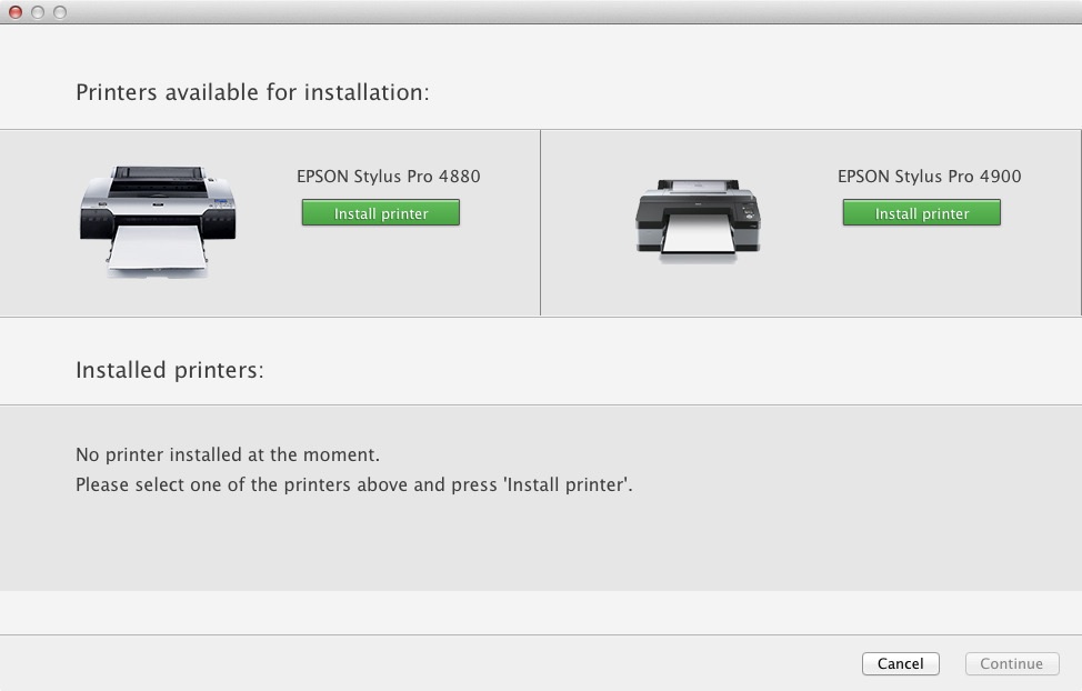 Printer Assistant Printao 8 с обнаруженными Epson