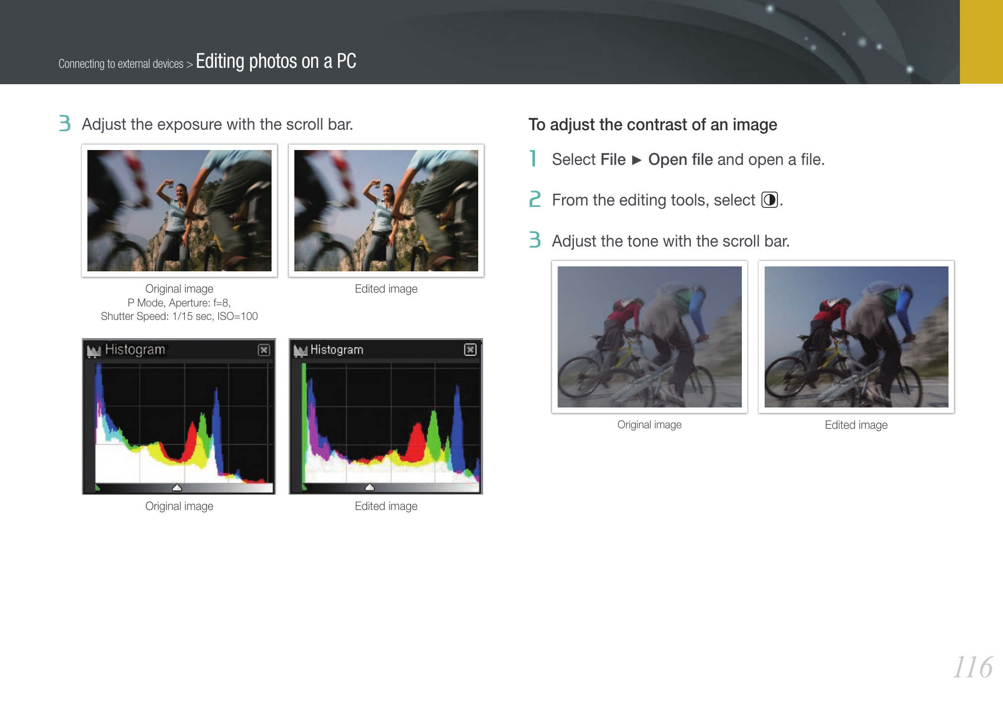 Гистограмма как инструмент контроля — экран и элементы Samsung RAW Converter