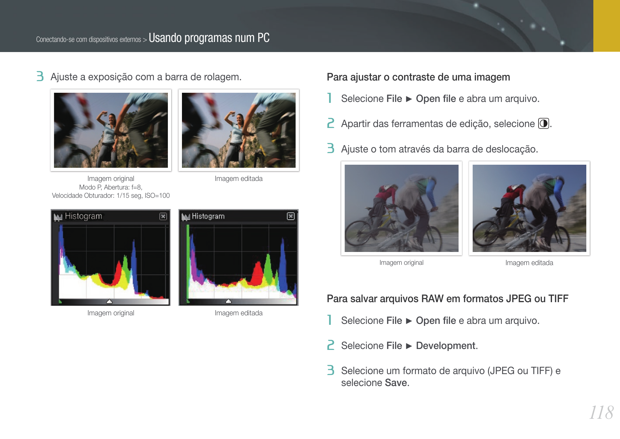 Рецепты и перенос параметров между кадрами — экран и элементы Samsung RAW Converter