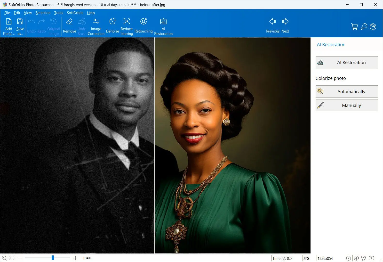 Photo Retoucher: инструменты восстановления, коррекции и ретуши фотографии