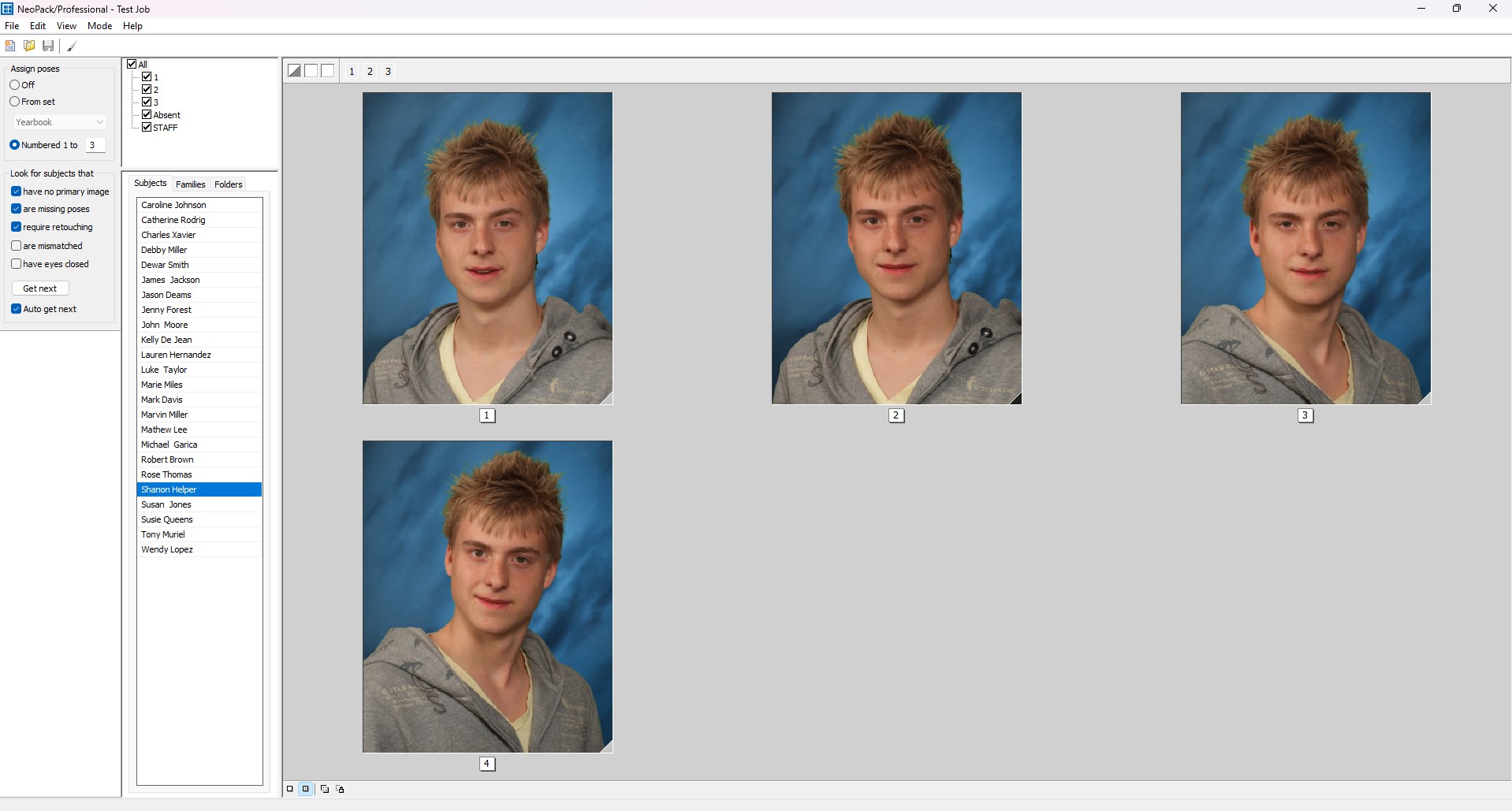 Автоматическое назначение поз в Poses Mode