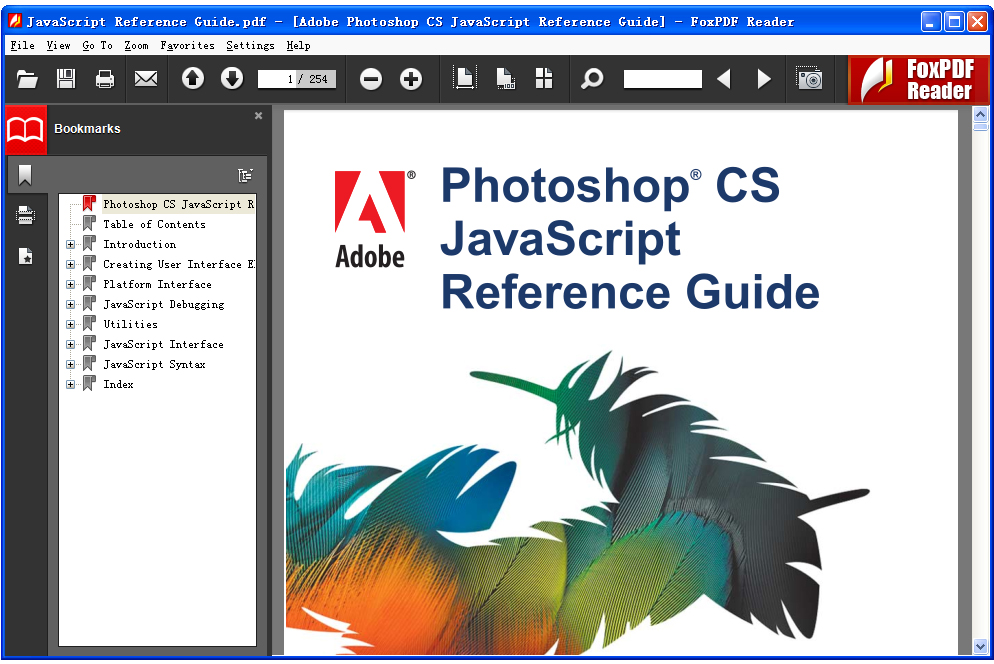 Работа с PDF и деревом Bookmarks в FoxPDF Reader