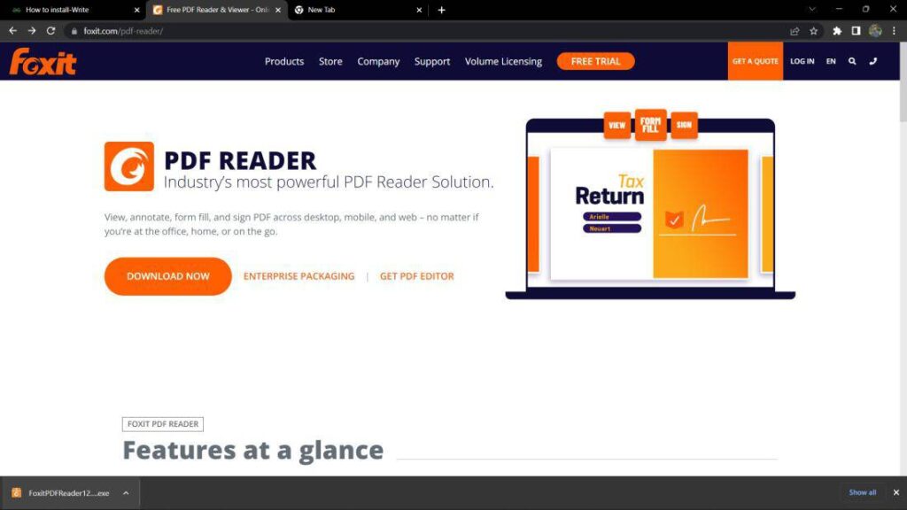 Скриншот Foxit PDF Editor