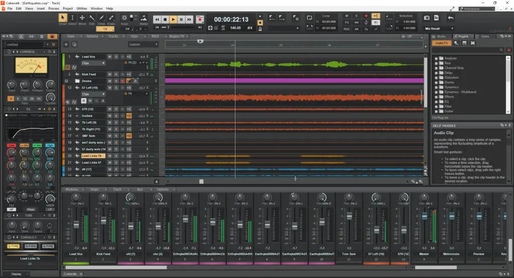 Скриншот Cakewalk Sonar