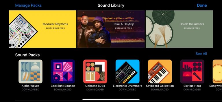 GarageBand для iOS