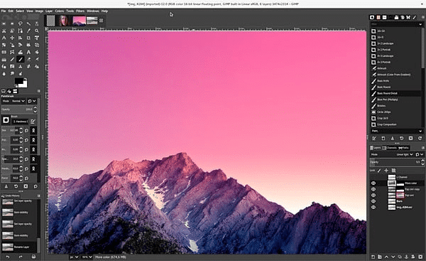 Скриншот GIMP
