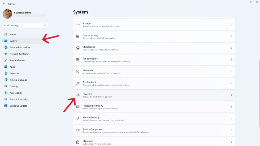 Раздел восстановления Windows 11