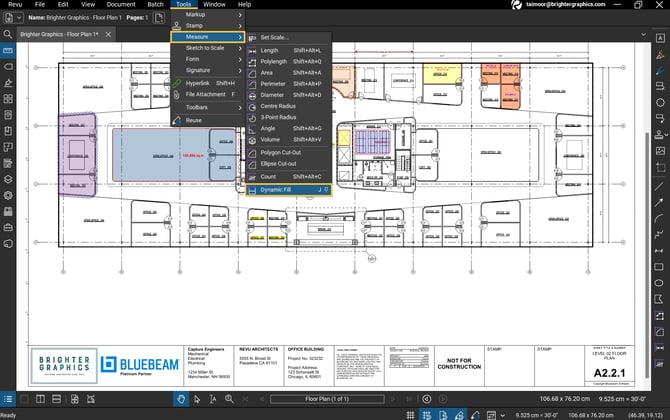 Скриншот Bluebeam Revu: How to Use Dynamic Fill in Revu Step 01
