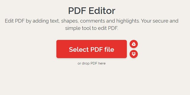 Интерфейс iLovePDF