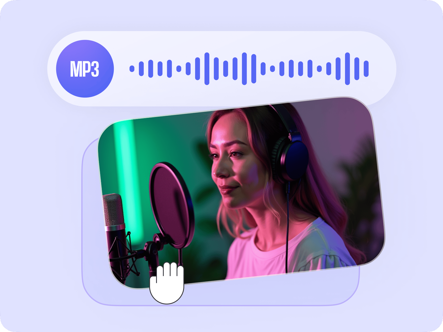 Онлайн-сборка ролика из изображения и MP3 в VEED
