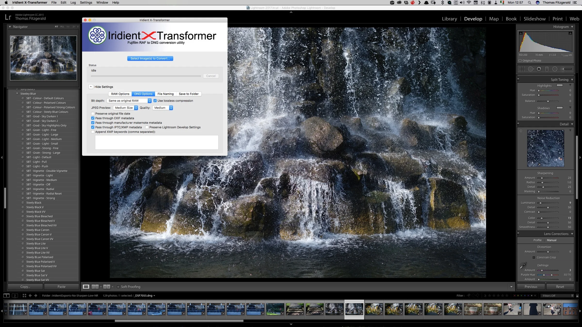 Iridient X-Transformer поверх Lightroom: вкладка DNG Options и рабочий процесс с DNG