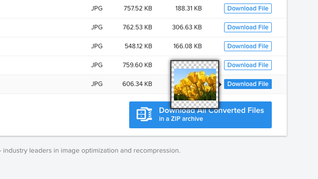 Кнопки Download File и Download All Converted Files в JPEG.io