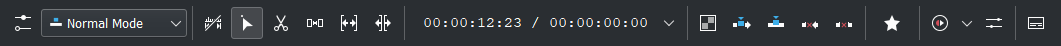 Timeline Toolbar Kdenlive (режимы, инструменты, переключатели)