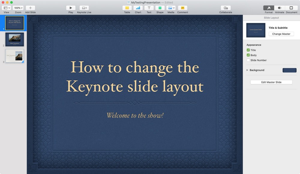 Keynote на iOS
