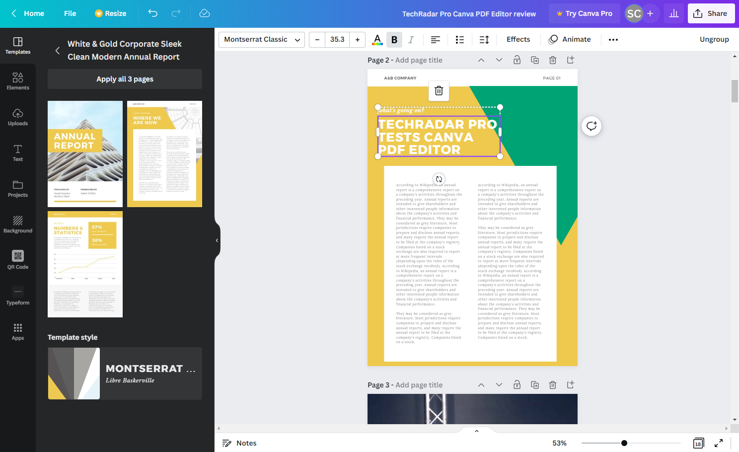 Работа с PDF в Canva