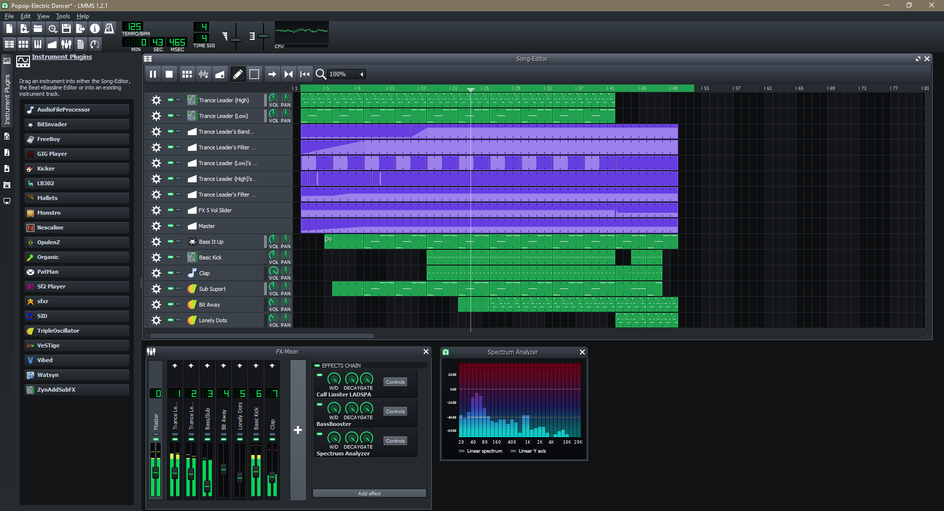 Интерфейс LMMS