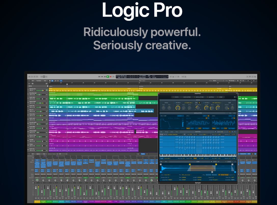 Интерфейс Logic Pro