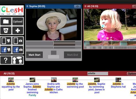 Clesh video tool interface