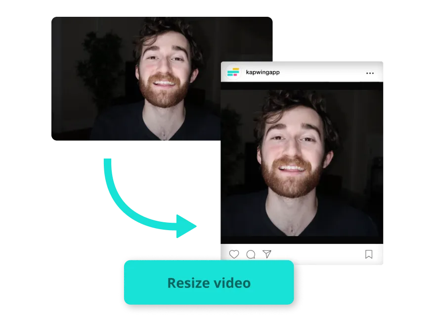 Kapwing: изменение размера видео для Instagram
