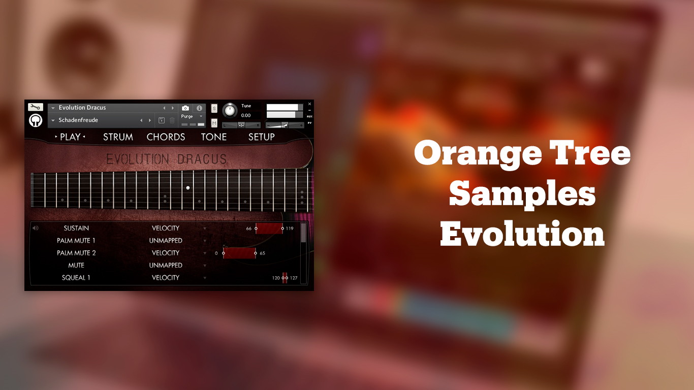 Интерфейс Orange Tree Samples Evolution