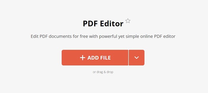 Интерфейс PDF Candy