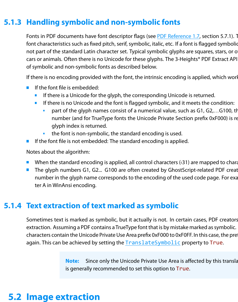 Интерфейс и документация 3-Heights PDF Extract