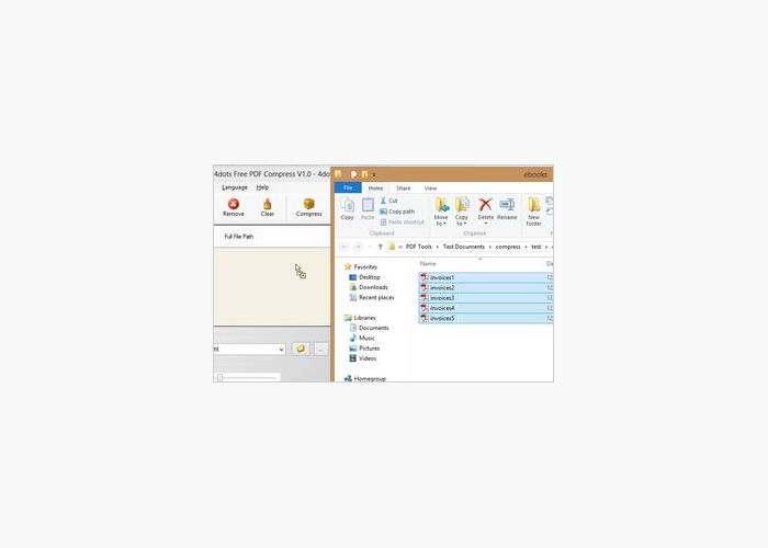 Перетаскивание PDF из Проводника в очередь