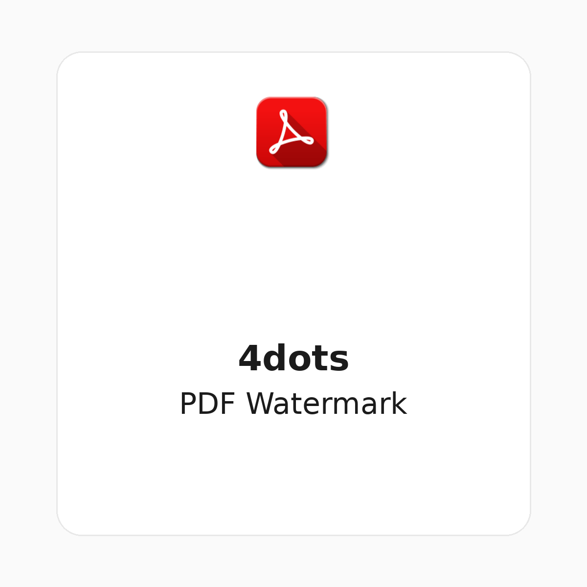 4dots PDF Watermark