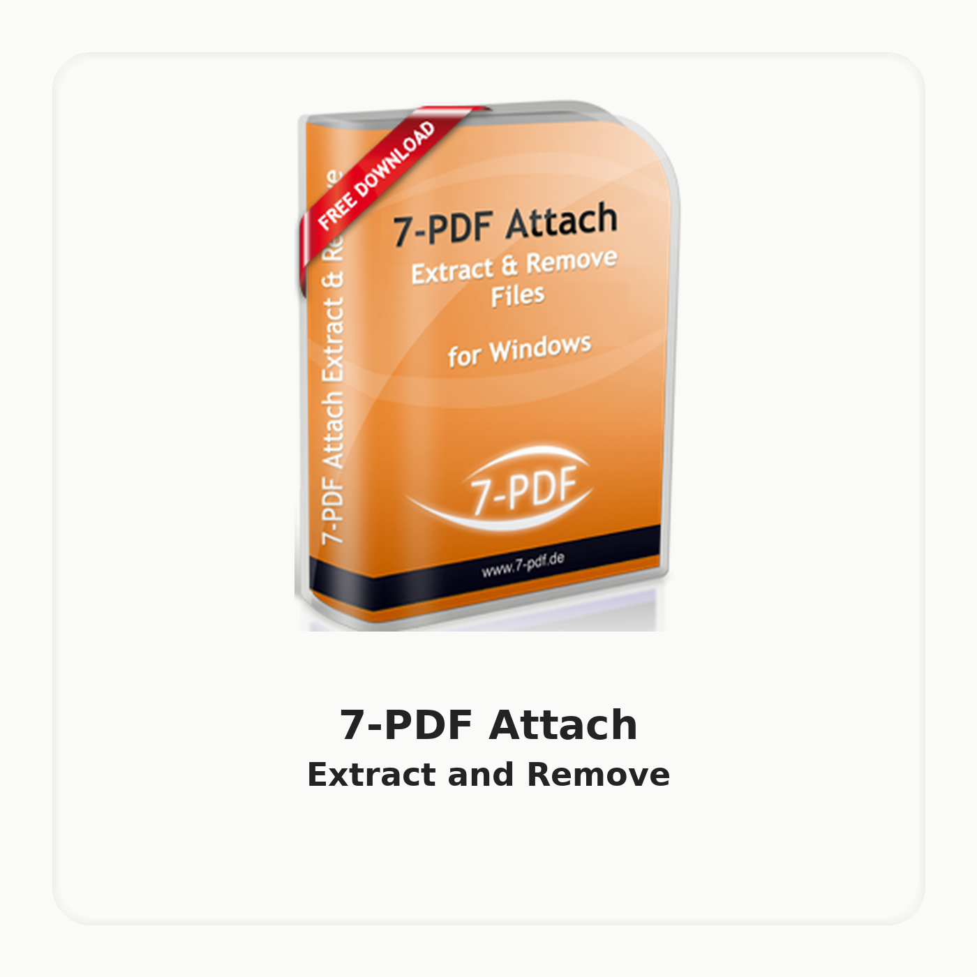 7-PDF Attach Extract and Remove