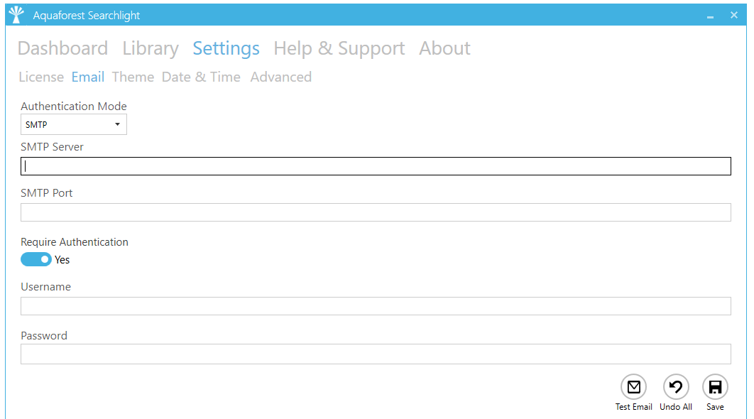 Интерфейс Aquaforest Searchlight: Azure File Storage и Azure Blob Storage