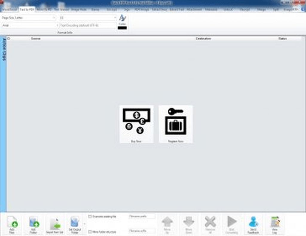 Главное окно Batch PDF Pro с очередью файлов и панелью управления