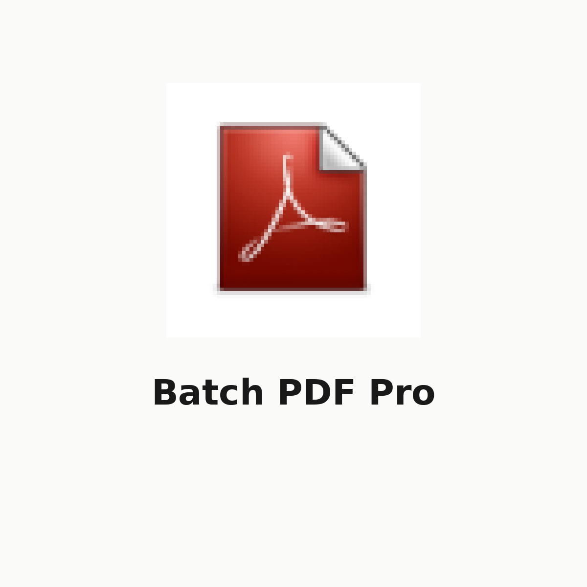 Batch PDF Pro