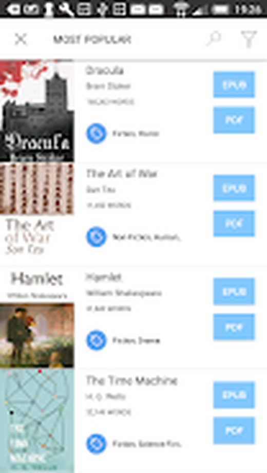 Каталог книг в разделе Stores Bookari