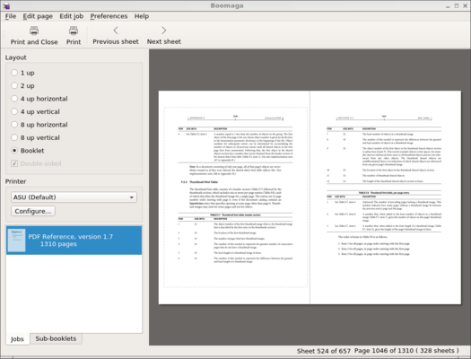 Boomaga: главное окно предпросмотра