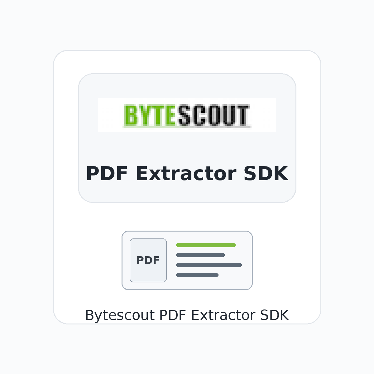 Bytescout PDF Extractor SDK