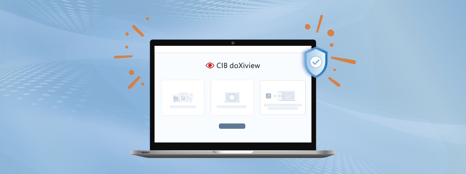 Стартовый экран CIB doXiview с выбором сценария работы