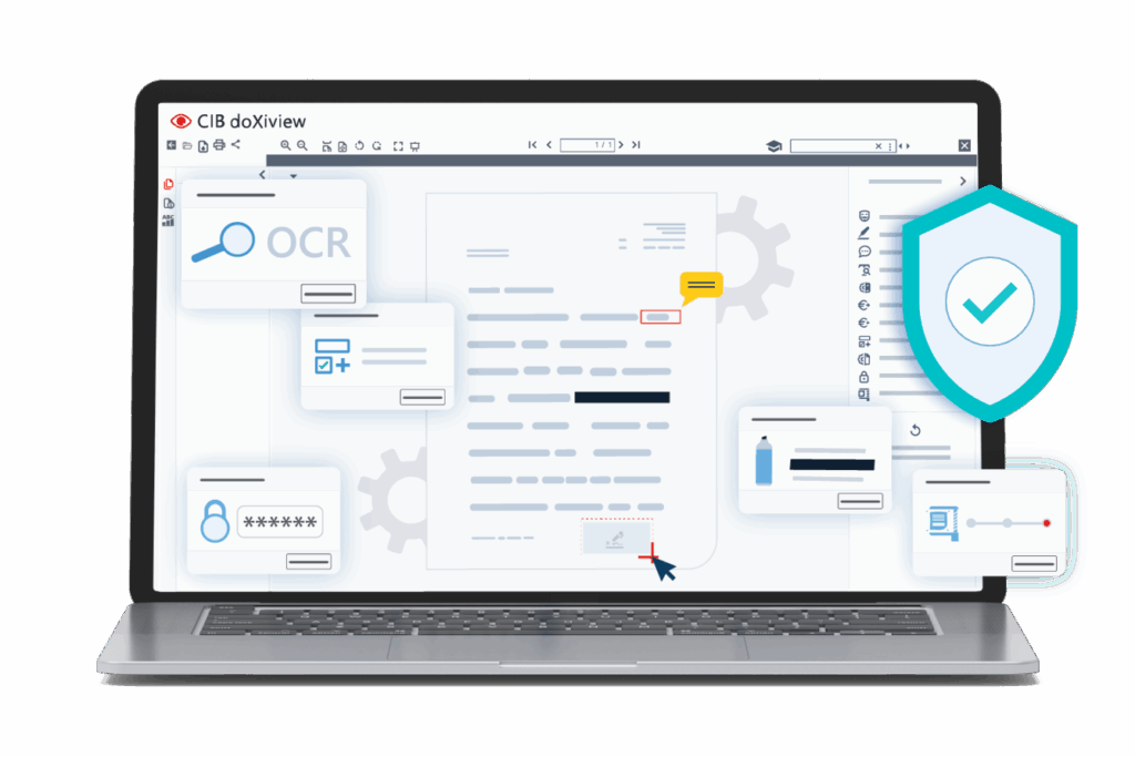 Интерфейс CIB doXiview с OCR, формами и средствами защиты данных