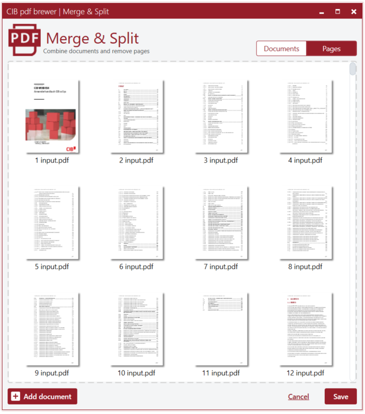 Объединение и разделение PDF