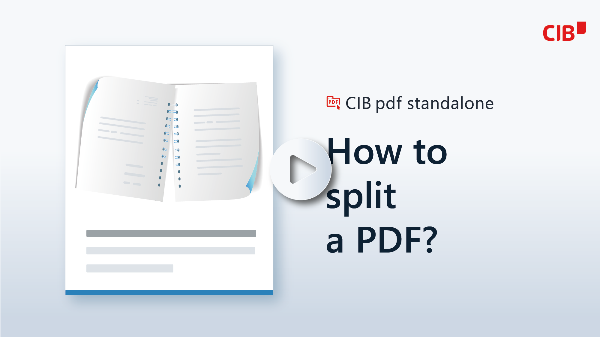 CIB pdf standalone: иллюстрация раздела Разделение документа на самостоятельные части