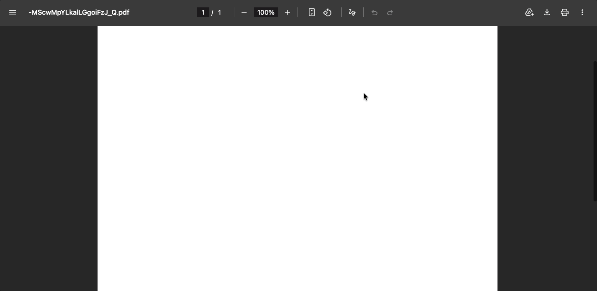 Сгенерированный PDF в отдельном просмотрщике