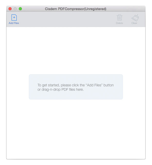 Интерфейс Cisdem PDF Compressor