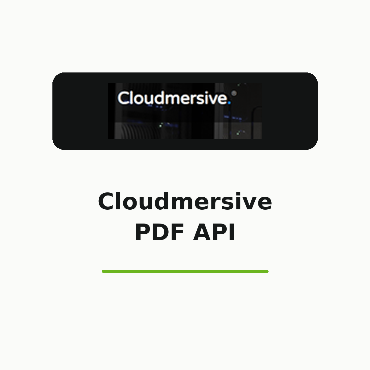 Cloudmersive PDF API