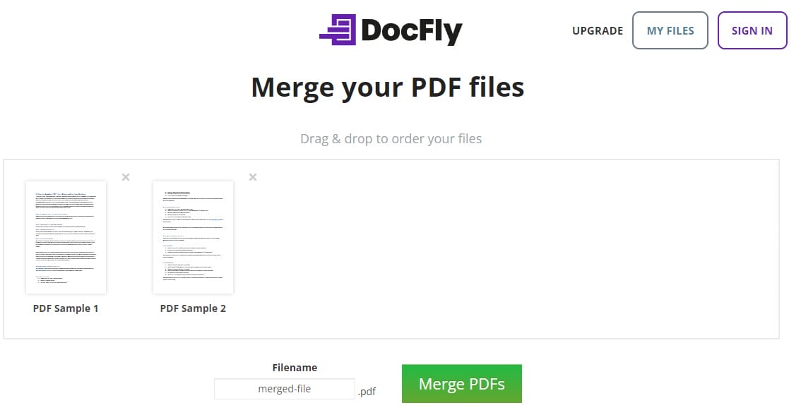 Объединение PDF-файлов в DocFly