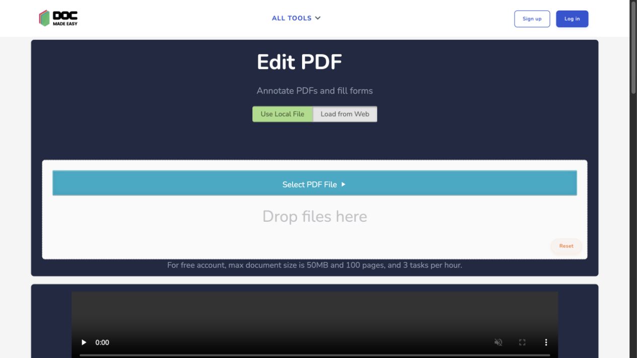 Редактор PDF в DocMadeEasy