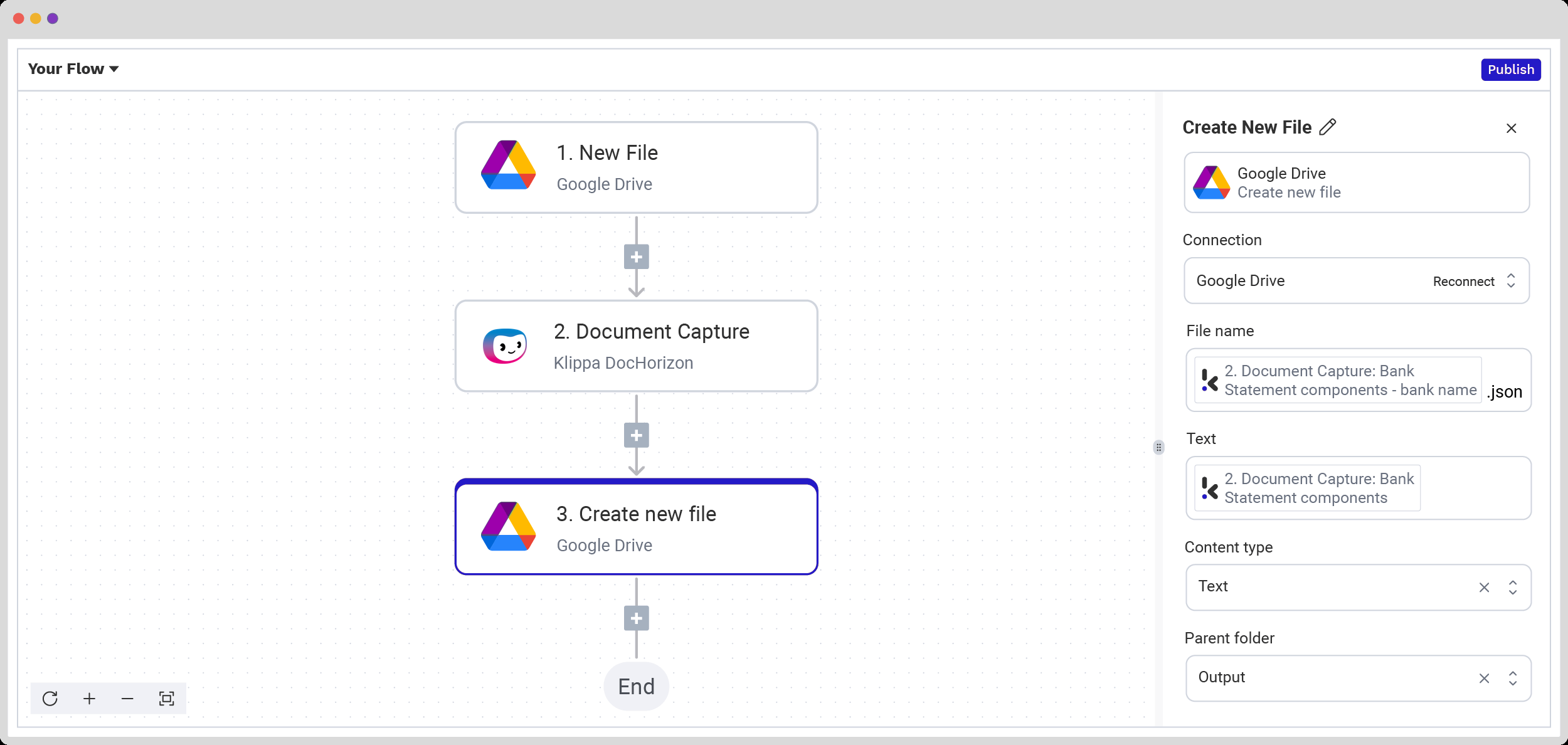 Создание JSON-файла с результатами обработки