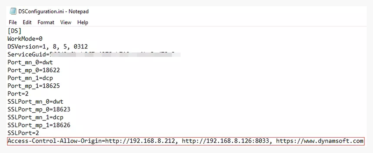 Настройка Access-Control-Allow-Origin для Dynamic Web TWAIN Service