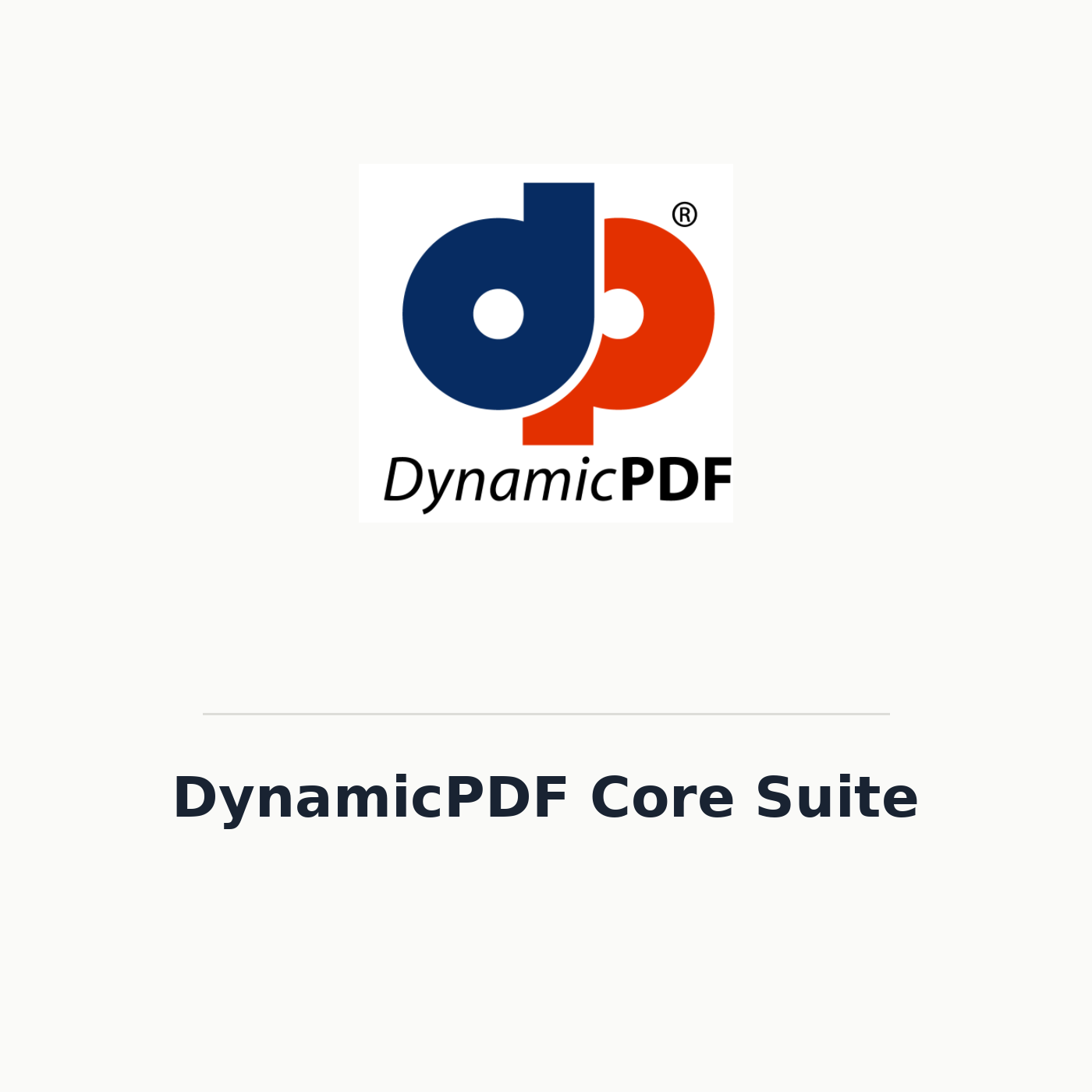 DynamicPDF Core Suite